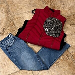 Fun plaid newsboy hat!